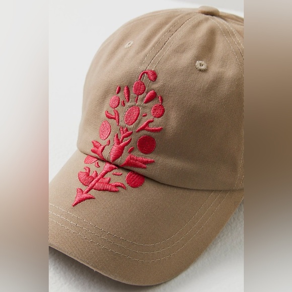 Free People FP Movement Big Buti Baseball Cap Sand/Coral - Picture 3 of 10